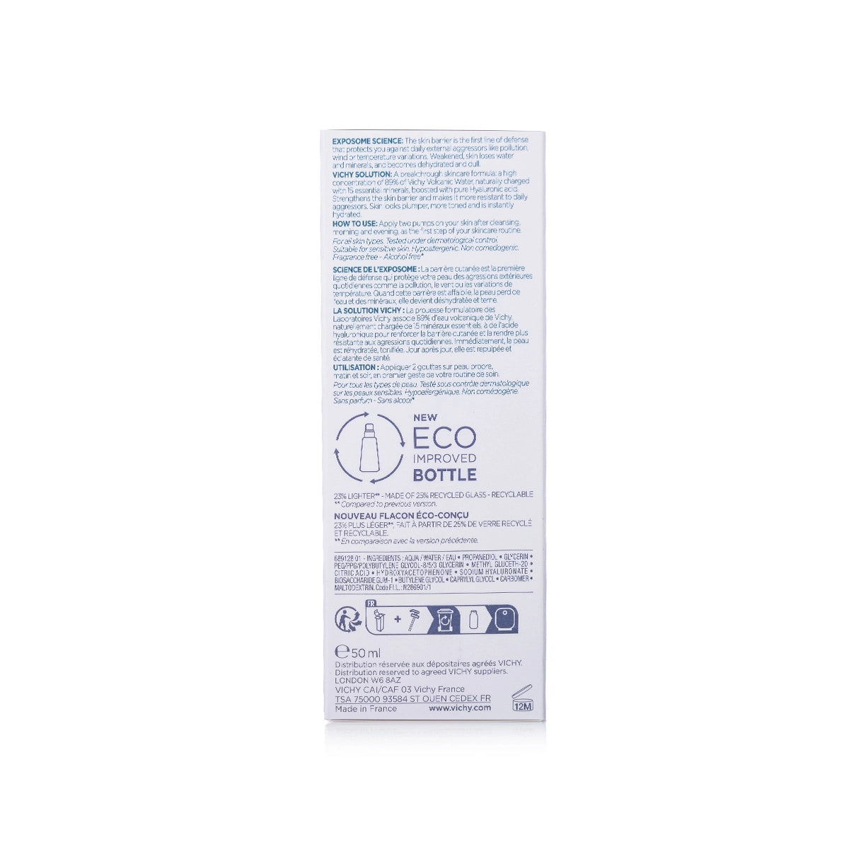 Vichy Mineral Water 89% 50 ml