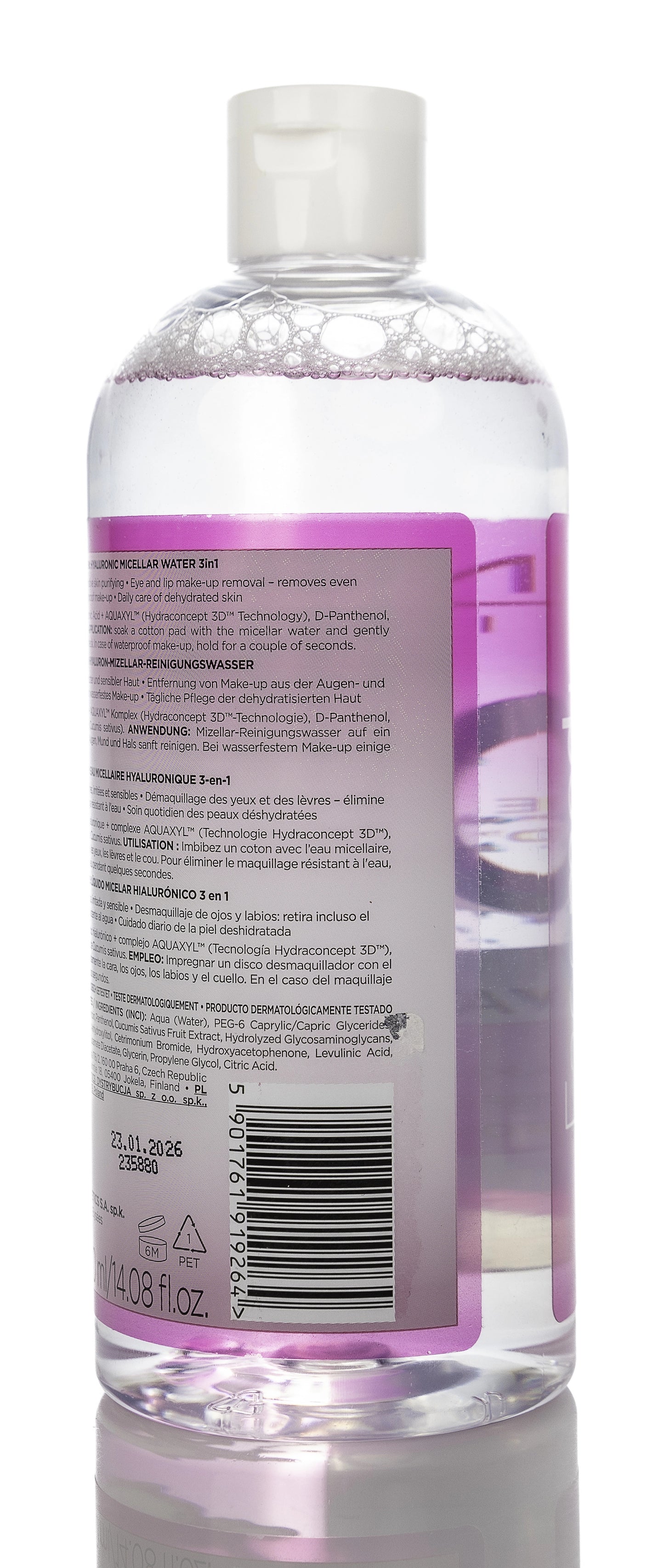 Eveline Facemed+ Hyaluronic Micellar Water for Very Sensitive, Dry and Reactive Skin 400 Ml