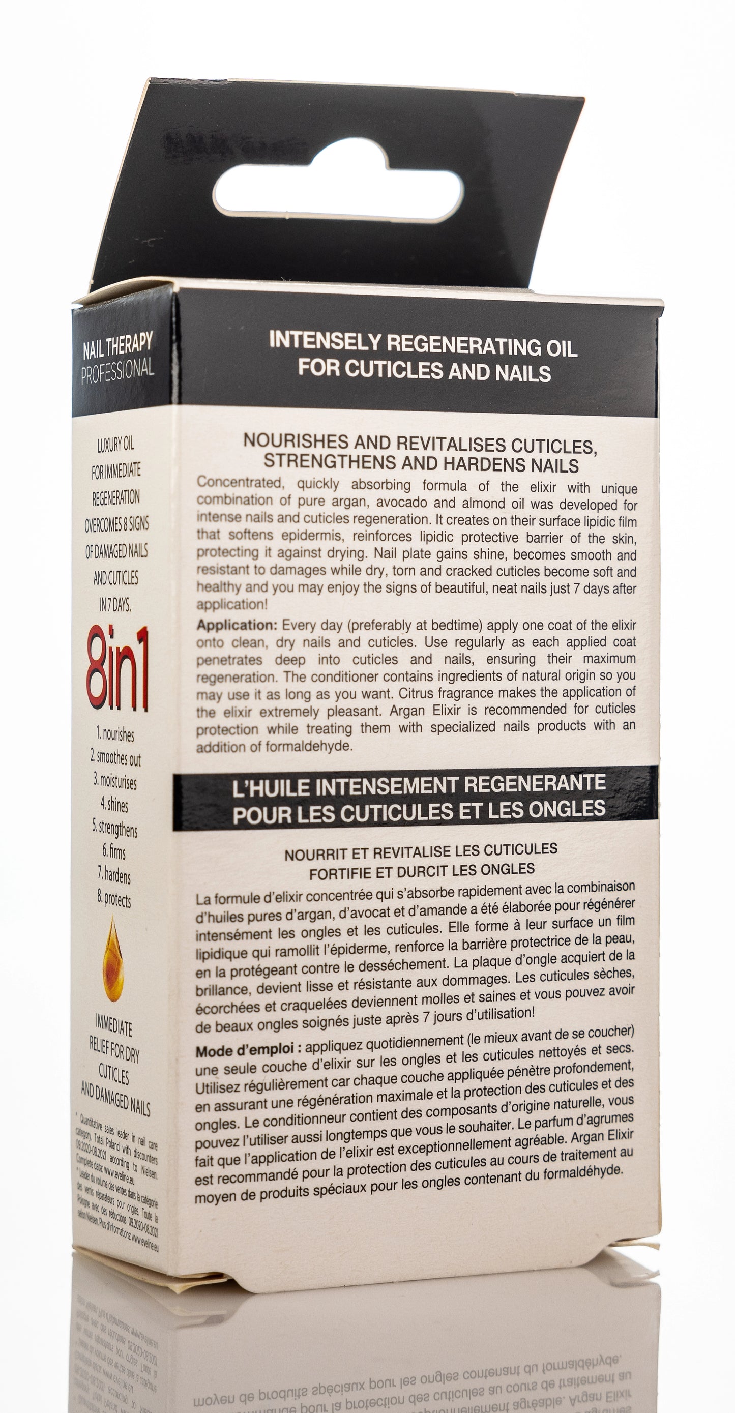 Eveline Argan Elixir 8 in1 Nail and Cuticle Oil 12 Ml