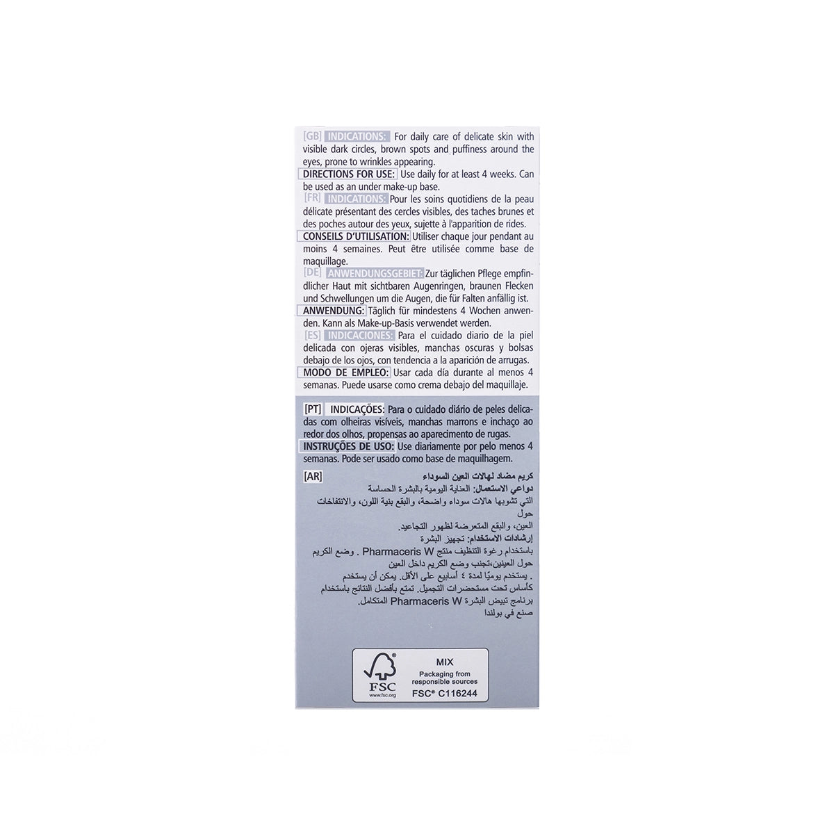Pharmaceris W Opti-Albucin Anti-Dark Circles Corrective Eye Cream 15 Ml