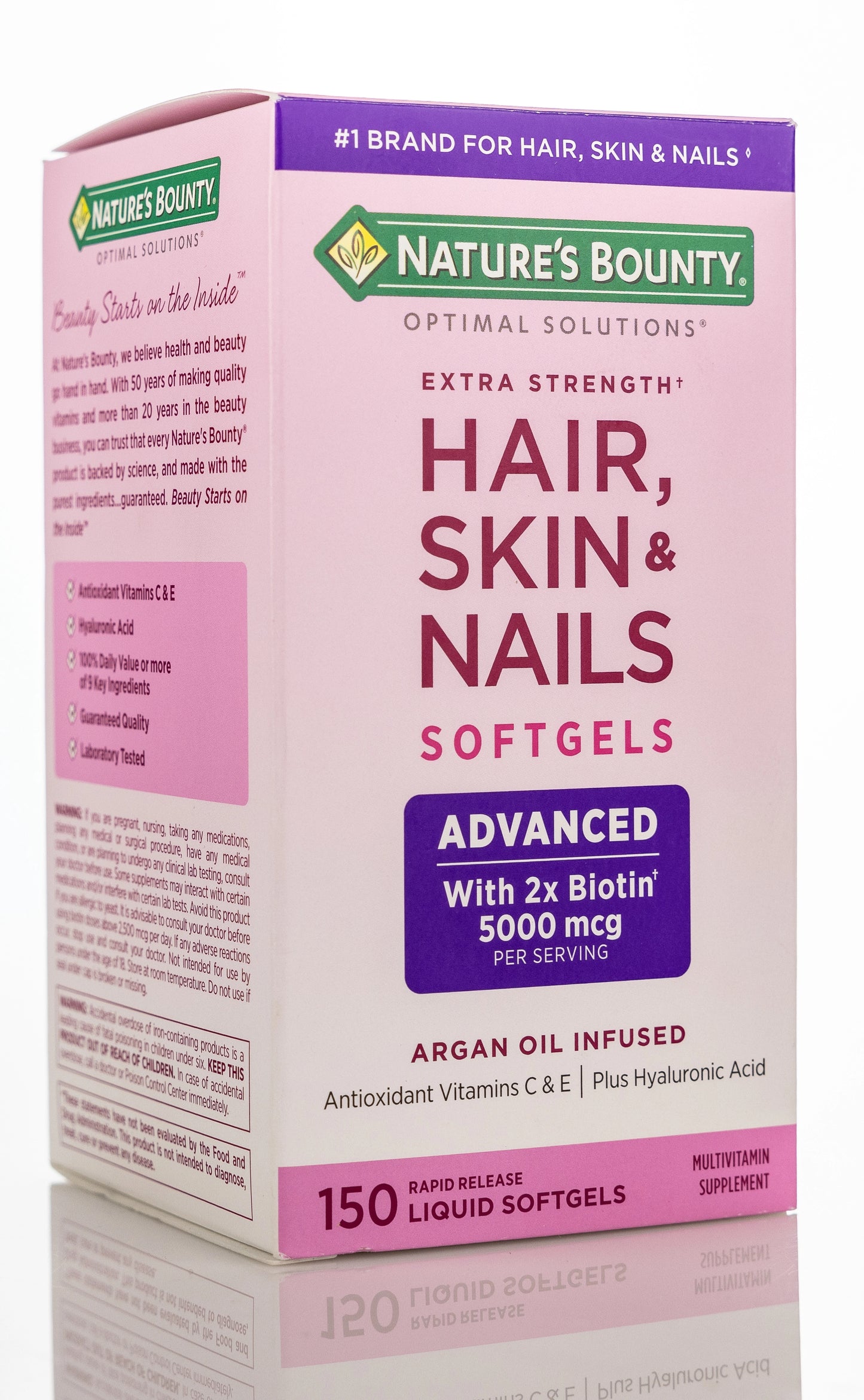 Nature's Bounty Extra Strength Hair Skin & Nails Health & Beauty 150 Softgels