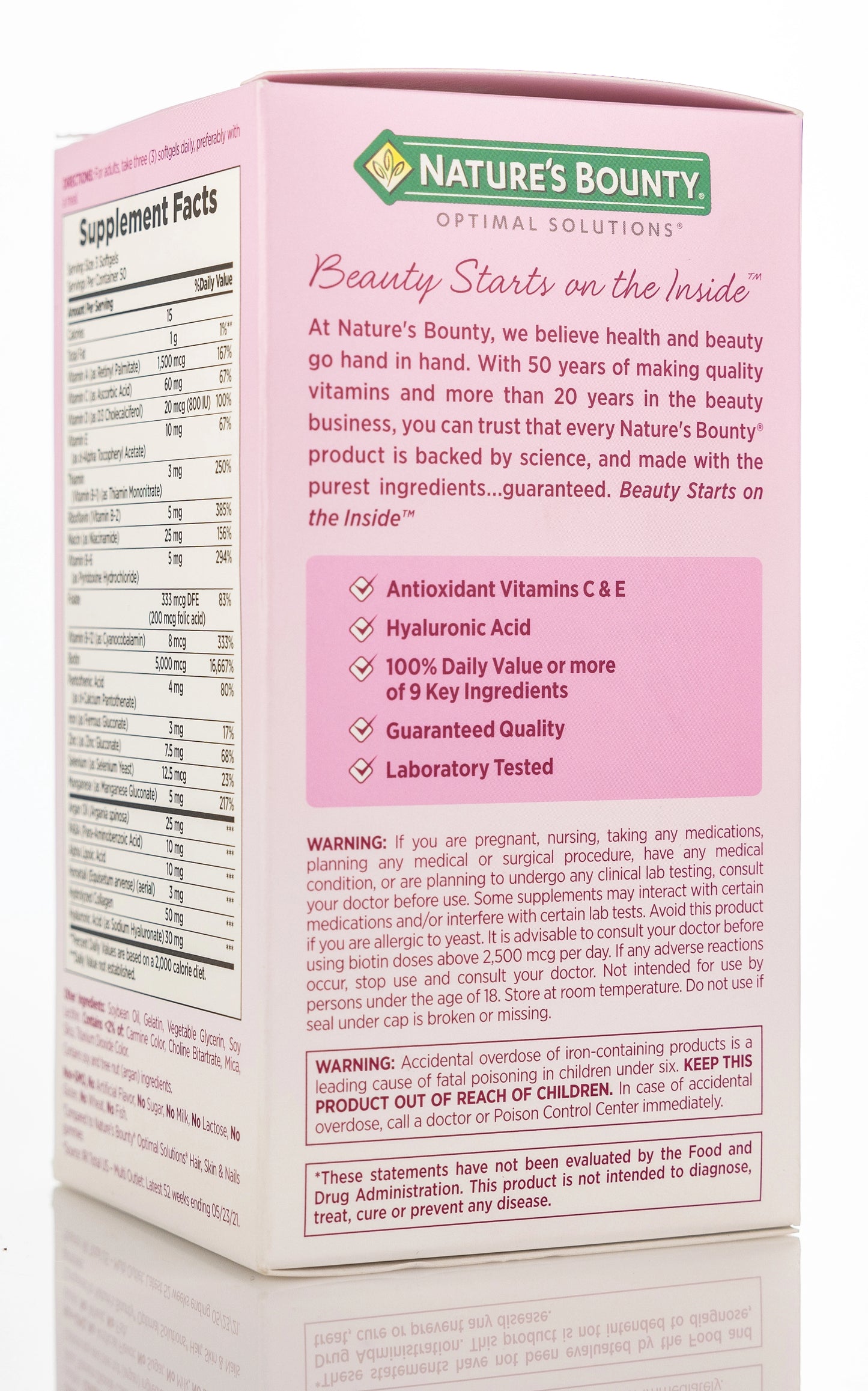 Nature's Bounty Extra Strength Hair Skin & Nails Health & Beauty 150 Softgels