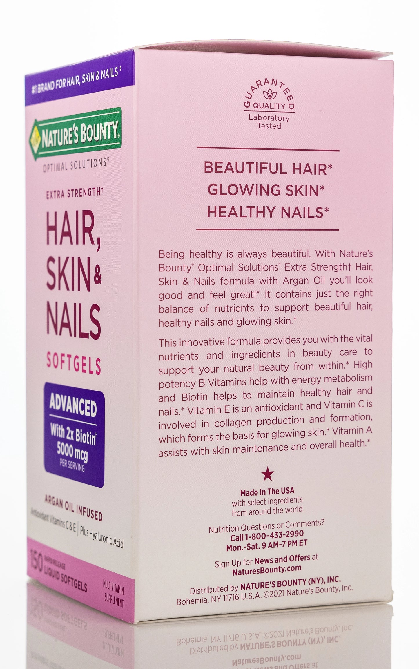 Nature's Bounty Extra Strength Hair Skin & Nails Health & Beauty 150 Softgels