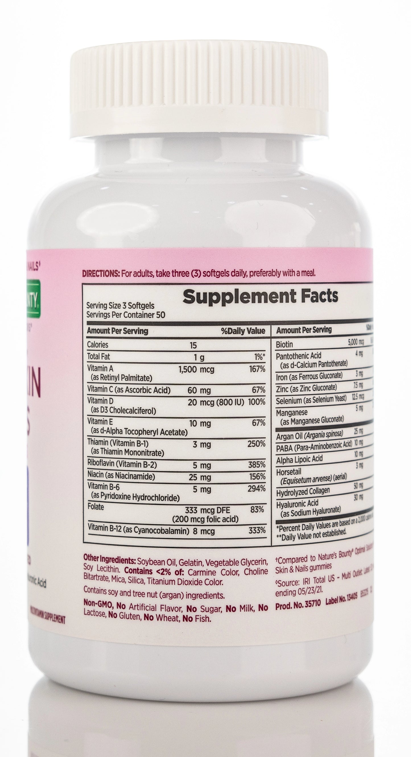 Nature's Bounty Extra Strength Hair Skin & Nails Health & Beauty 150 Softgels
