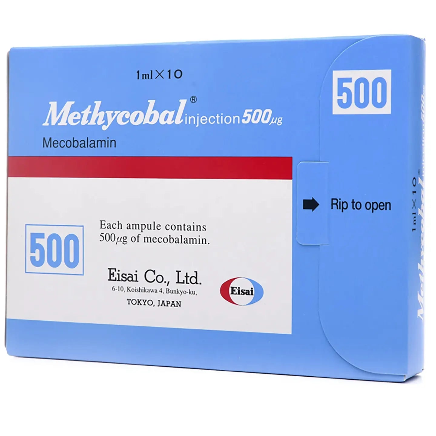 Methycobal 500Mcg 10 Ampoules