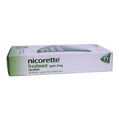 Nicorette Gum 2Mg Fresh Mint 30 Pieces