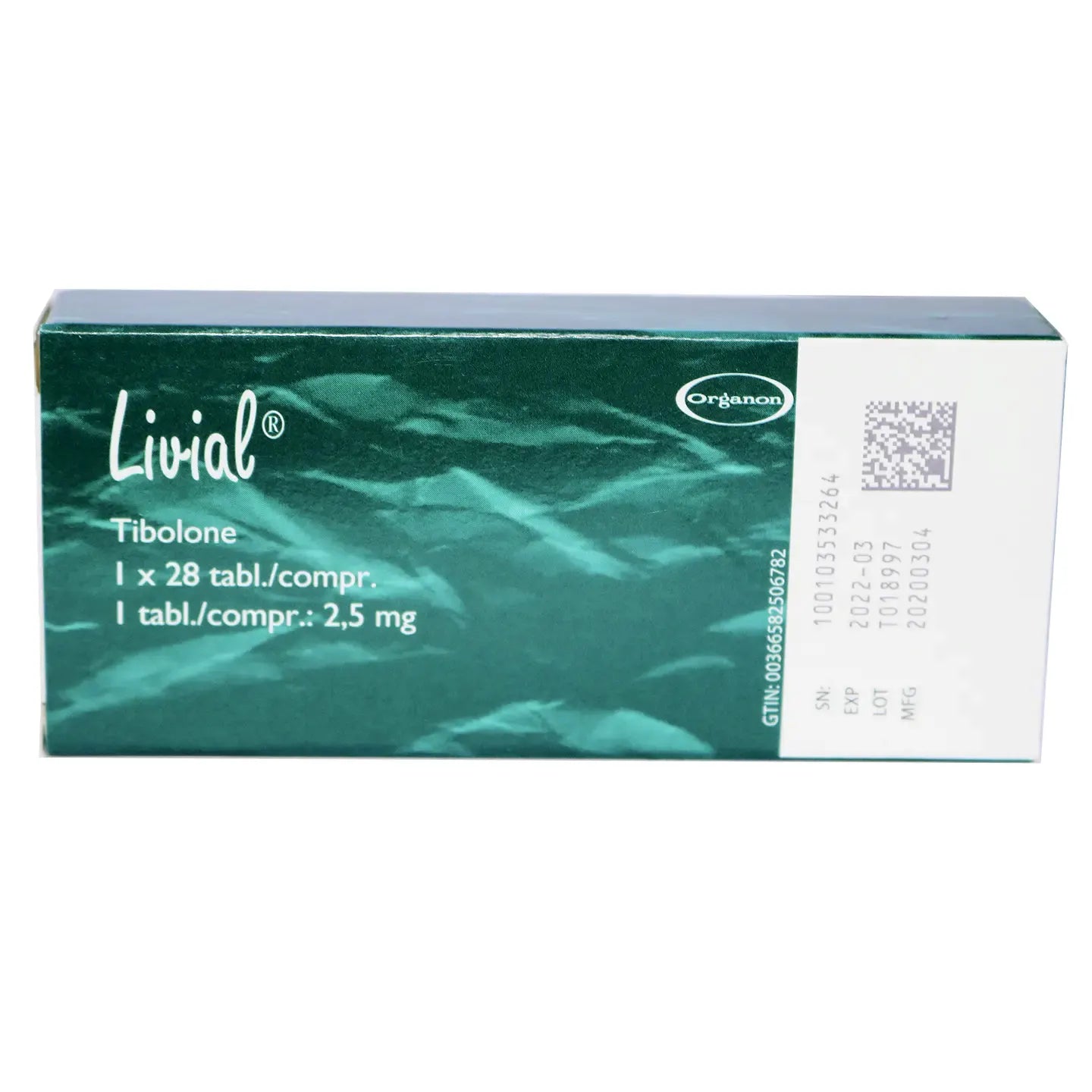 Livial 2.5Mg 28 Tablets