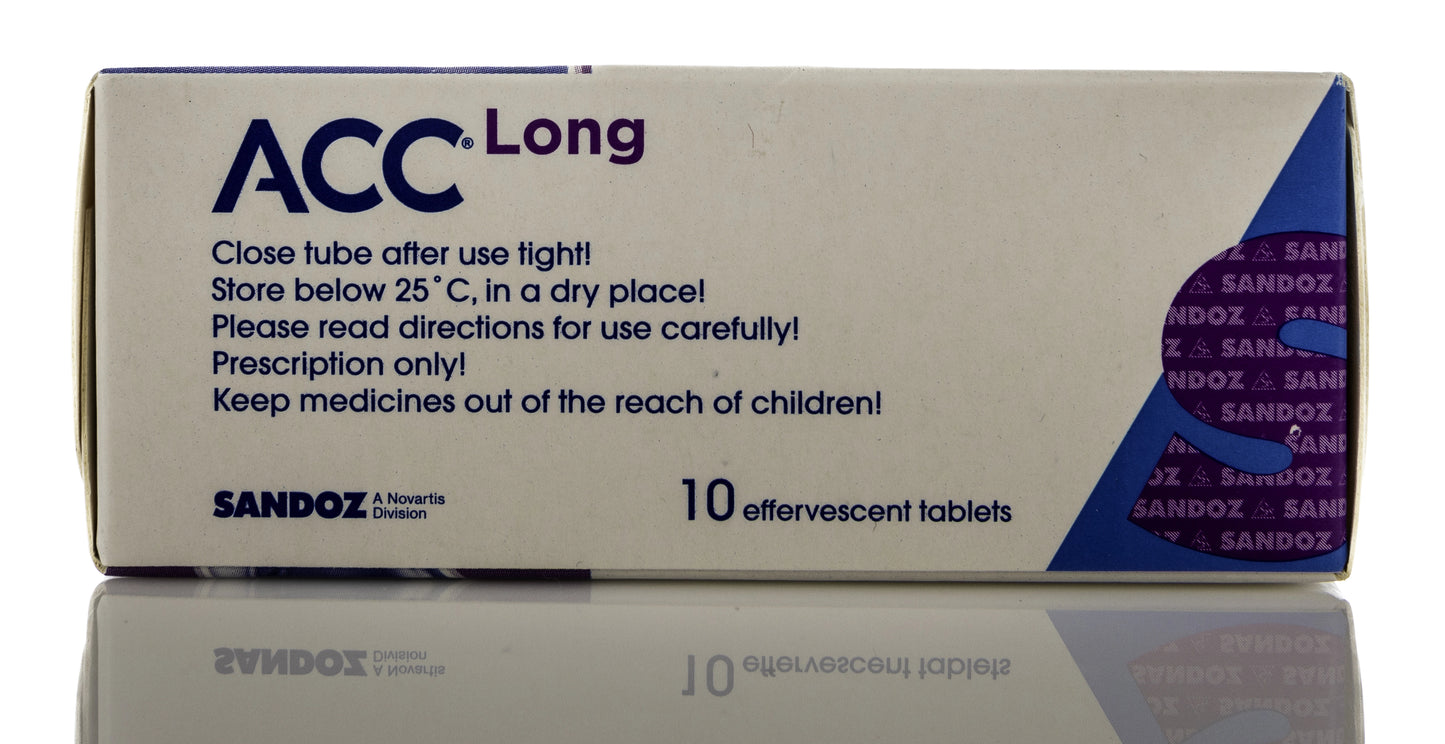 Acc Long Effervescent 600Mg 10 Tablets