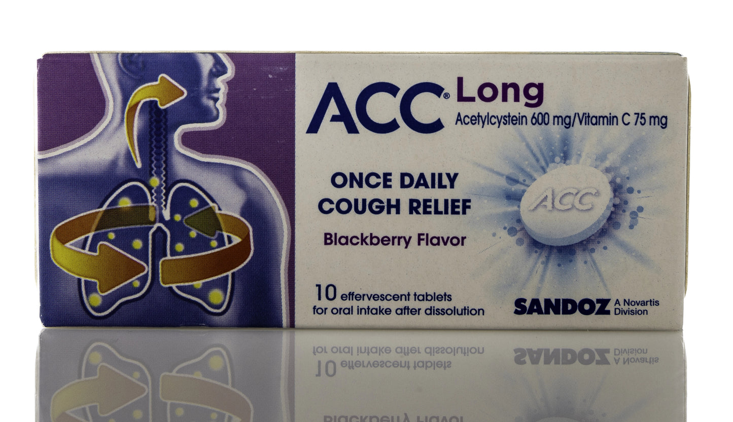 Acc Long Effervescent 600Mg 10 Tablets