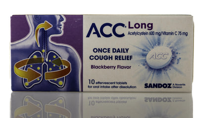 Acc Long Effervescent 600Mg 10 Tablets