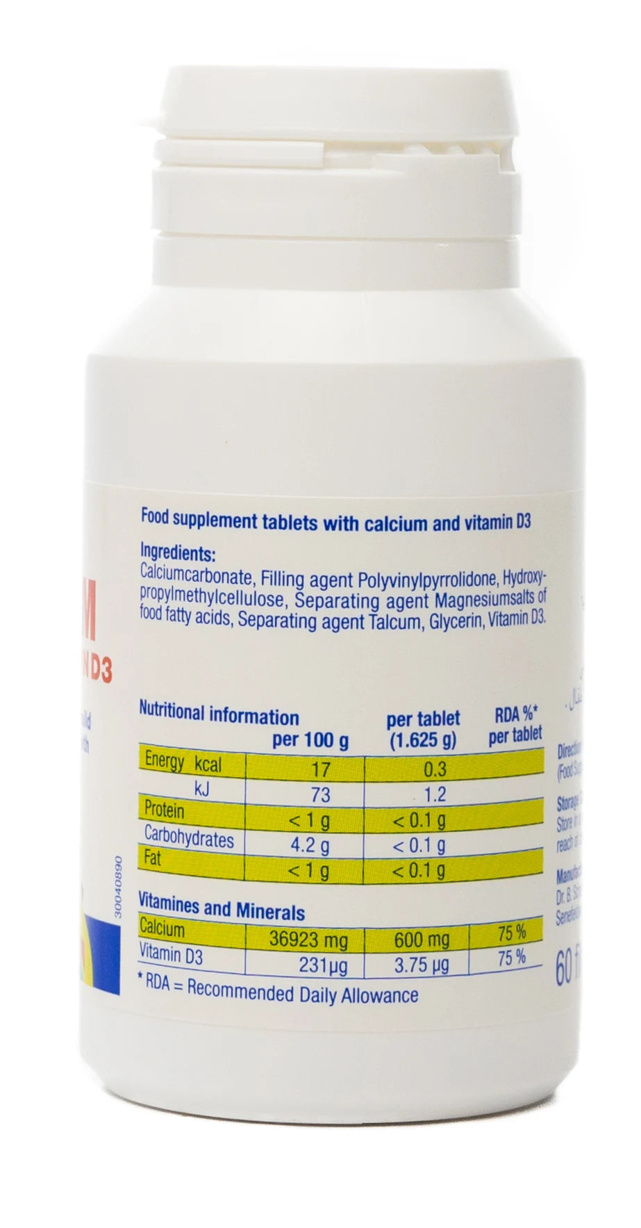 Activline Calcium + Vitamin D3 60 Tablet