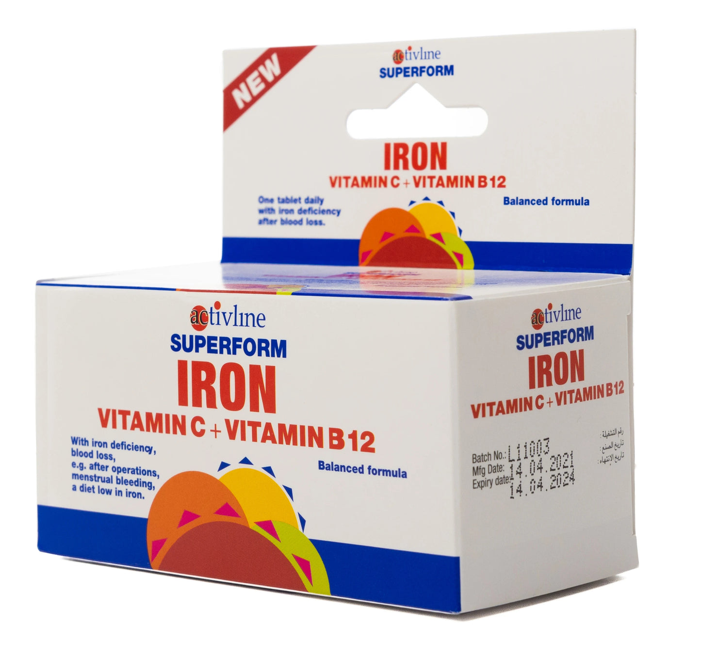 Activline Iron + Vitamin C + Vitamin B12 60 Tablet