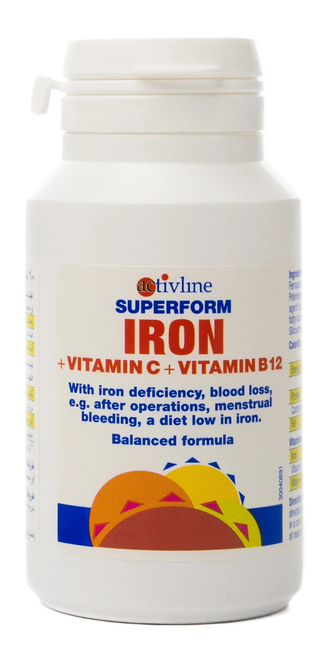 Activline Iron + Vitamin C + Vitamin B12 60 Tablet