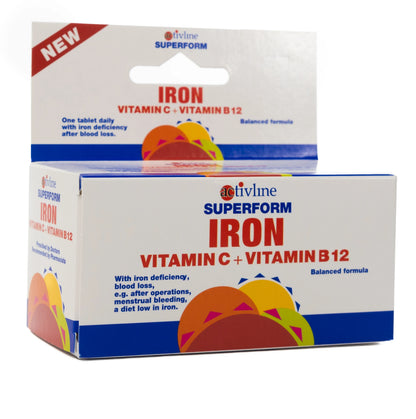 Activline Iron + Vitamin C + Vitamin B12 60 Tablet