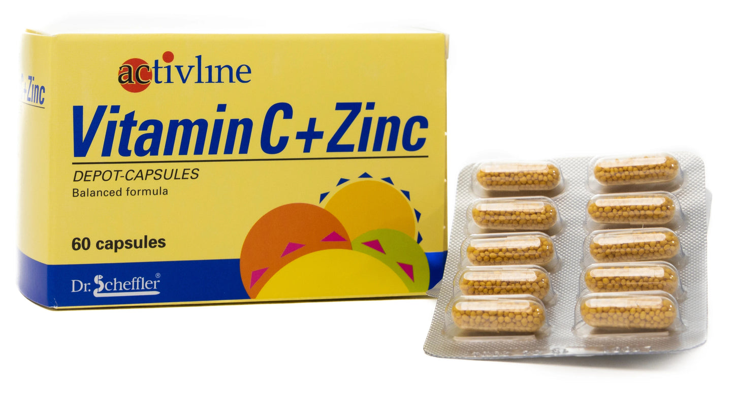 Activline Vitamin C + Zinc 60 Capsules