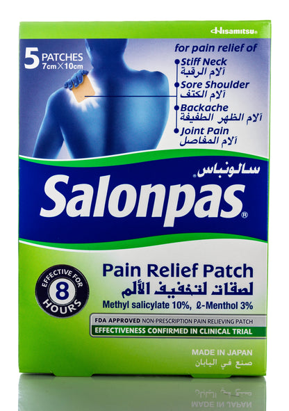 Salonpas Pain Relief 7.5 cmx 10 cm 5 Patches