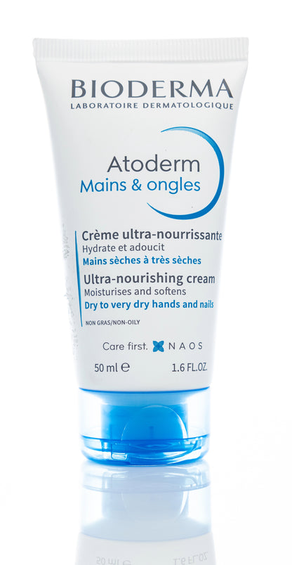 Bioderma Atoderm Mains & Ongles Hands & Nails Ultra-Nourishing Cream 50 Ml