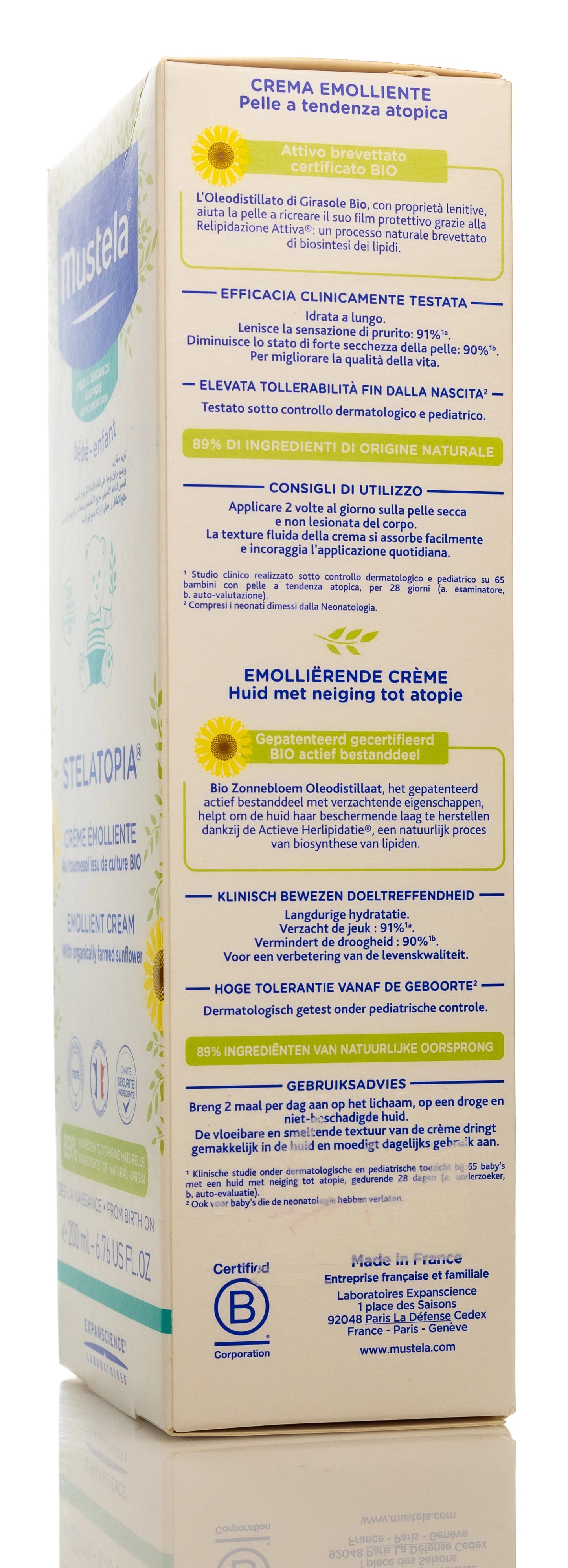Mustela Stellatopia Emolient Cream 200 Ml