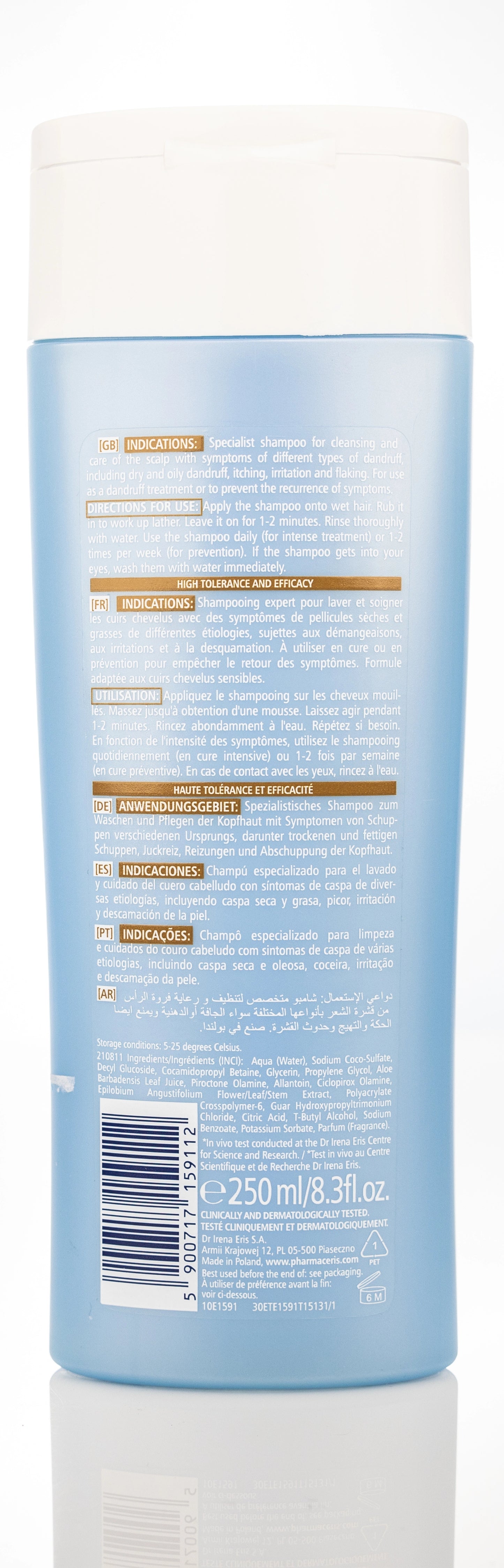 Pharmaceris H H-Purin Dry Specialist Anti-Dandruff Shampoo for Dry Dandruff and Sensitive Scalp 250 Ml