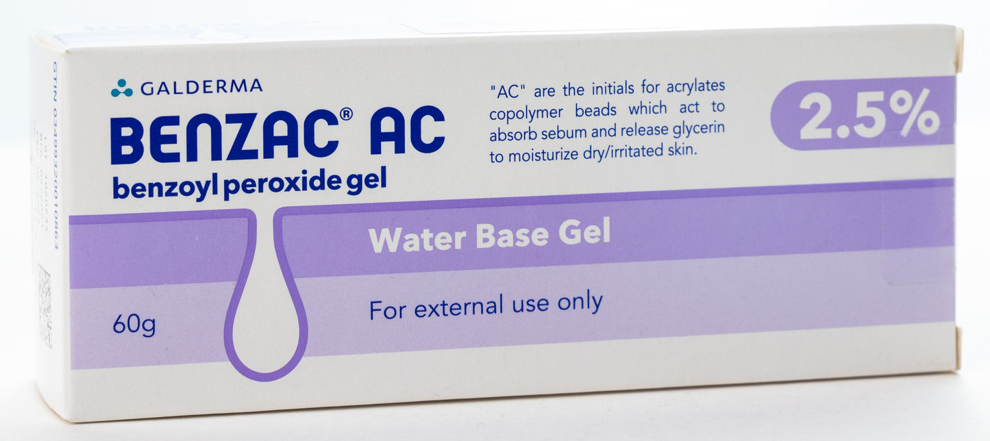 Benzac Ac Gel 2.5% 60Gm