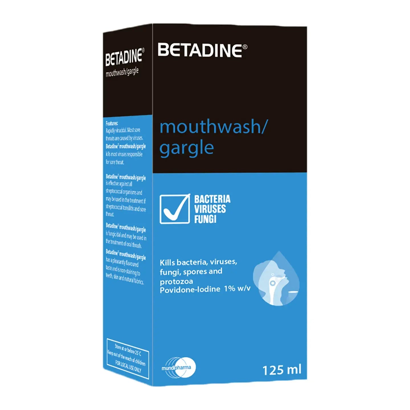 Betadine Mouth Wash 125Ml