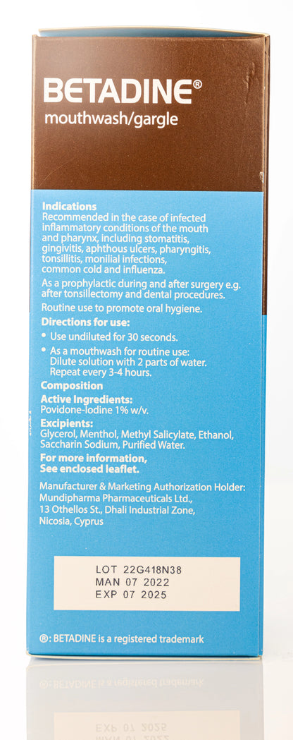 Betadine Mouth Wash 250Ml