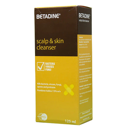 Betadine 7.5% Scalp & Skin Cleanser 125Ml
