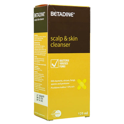 Betadine 7.5% Scalp & Skin Cleanser 125Ml