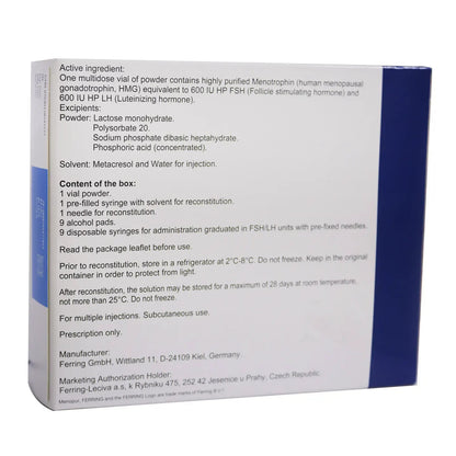Menopur 600IU 1 Vial