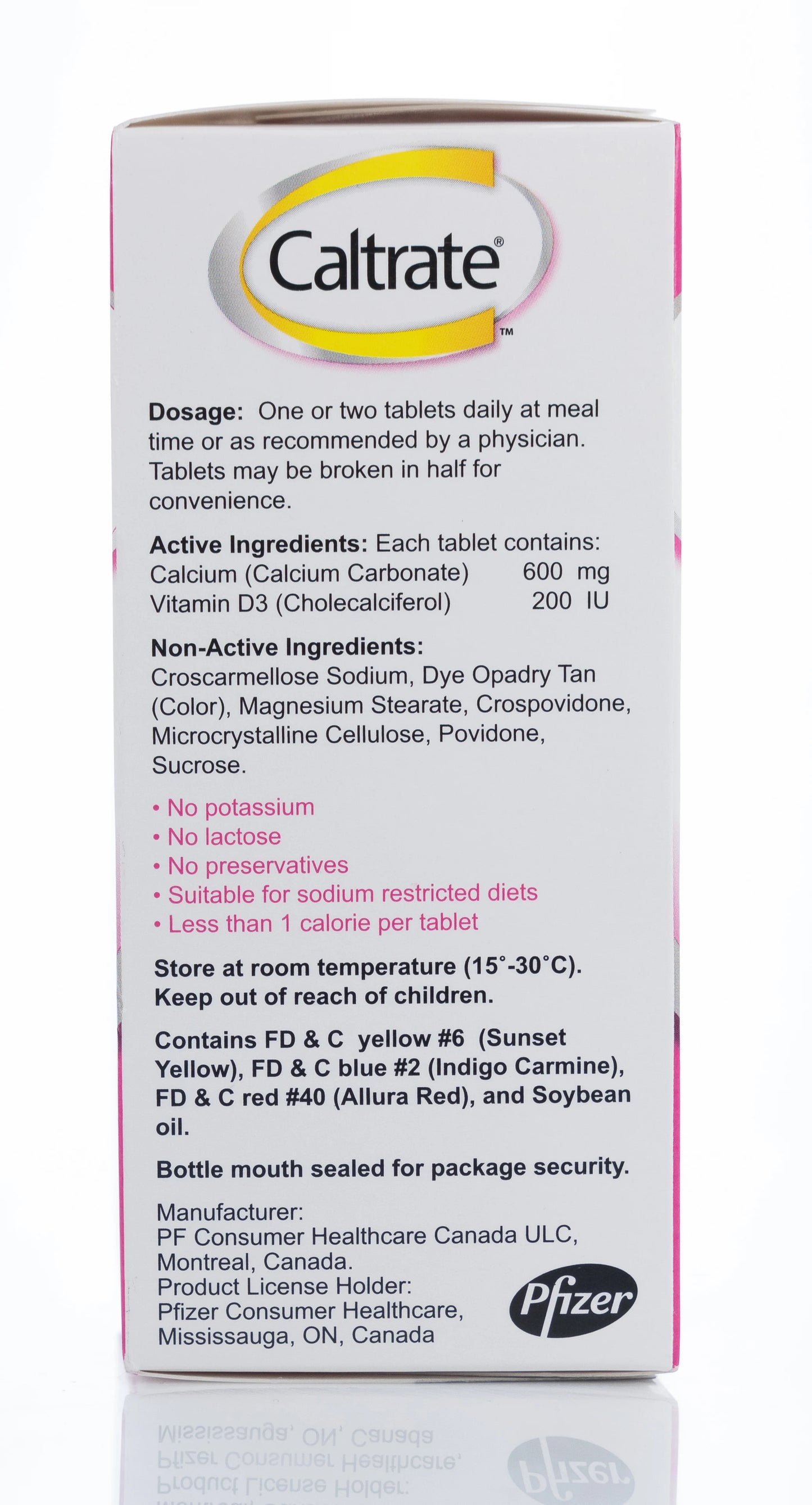Caltrate 600 + Vitamin D 60 Tablet