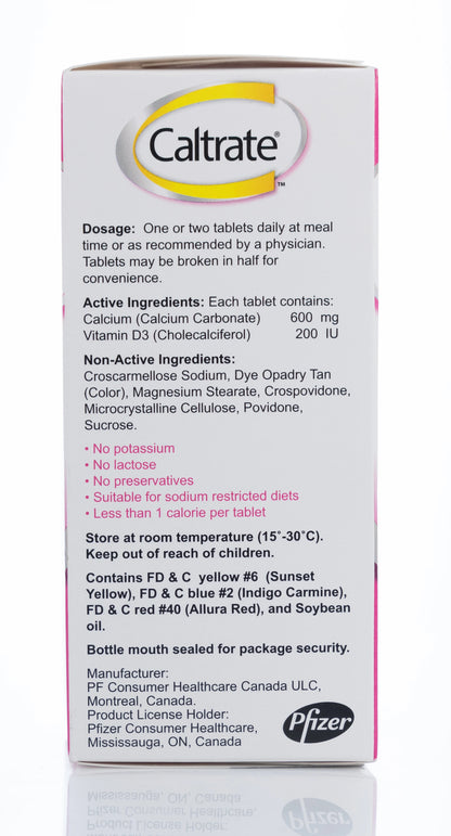 Caltrate 600 + Vitamin D 60 Tablet
