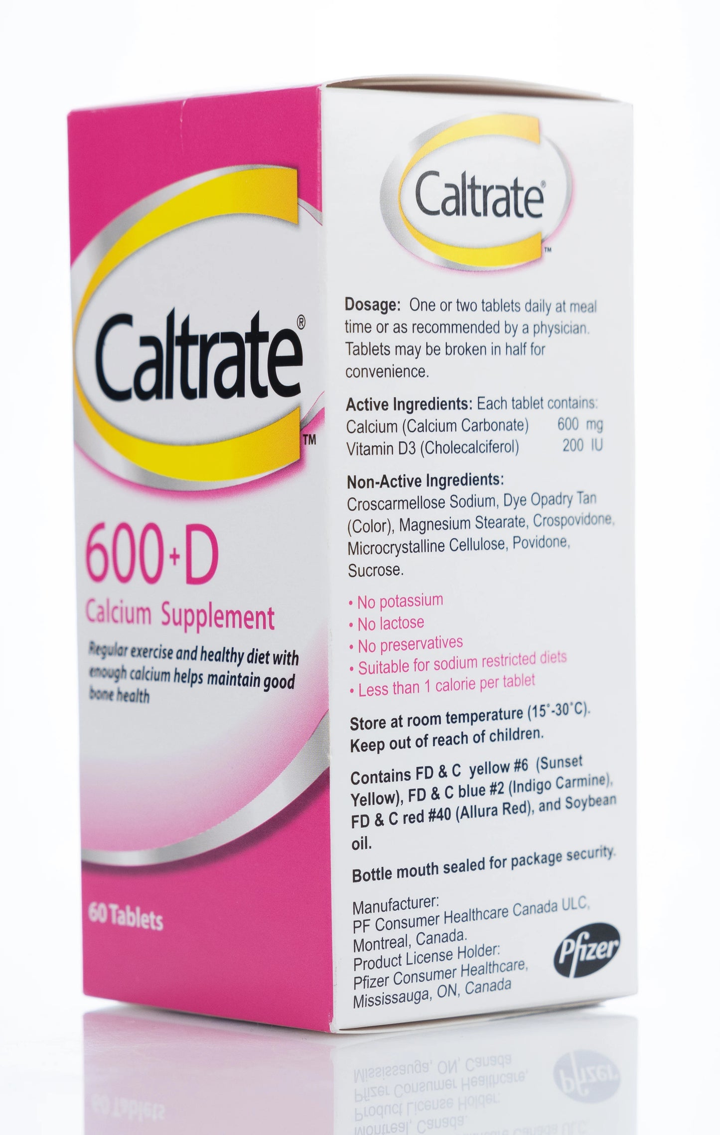 Caltrate 600 + Vitamin D 60 Tablet