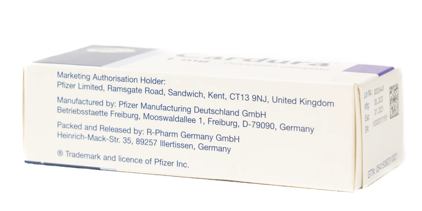 Cardura 1Mg 20Tablets