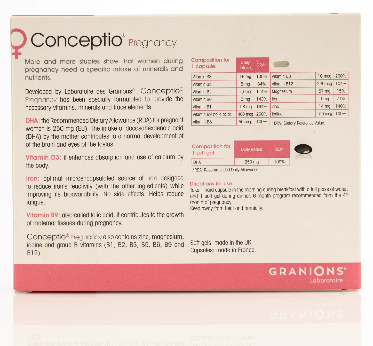 Conceptio Pregnancy 30 Days 30 Capsules+30Softgels