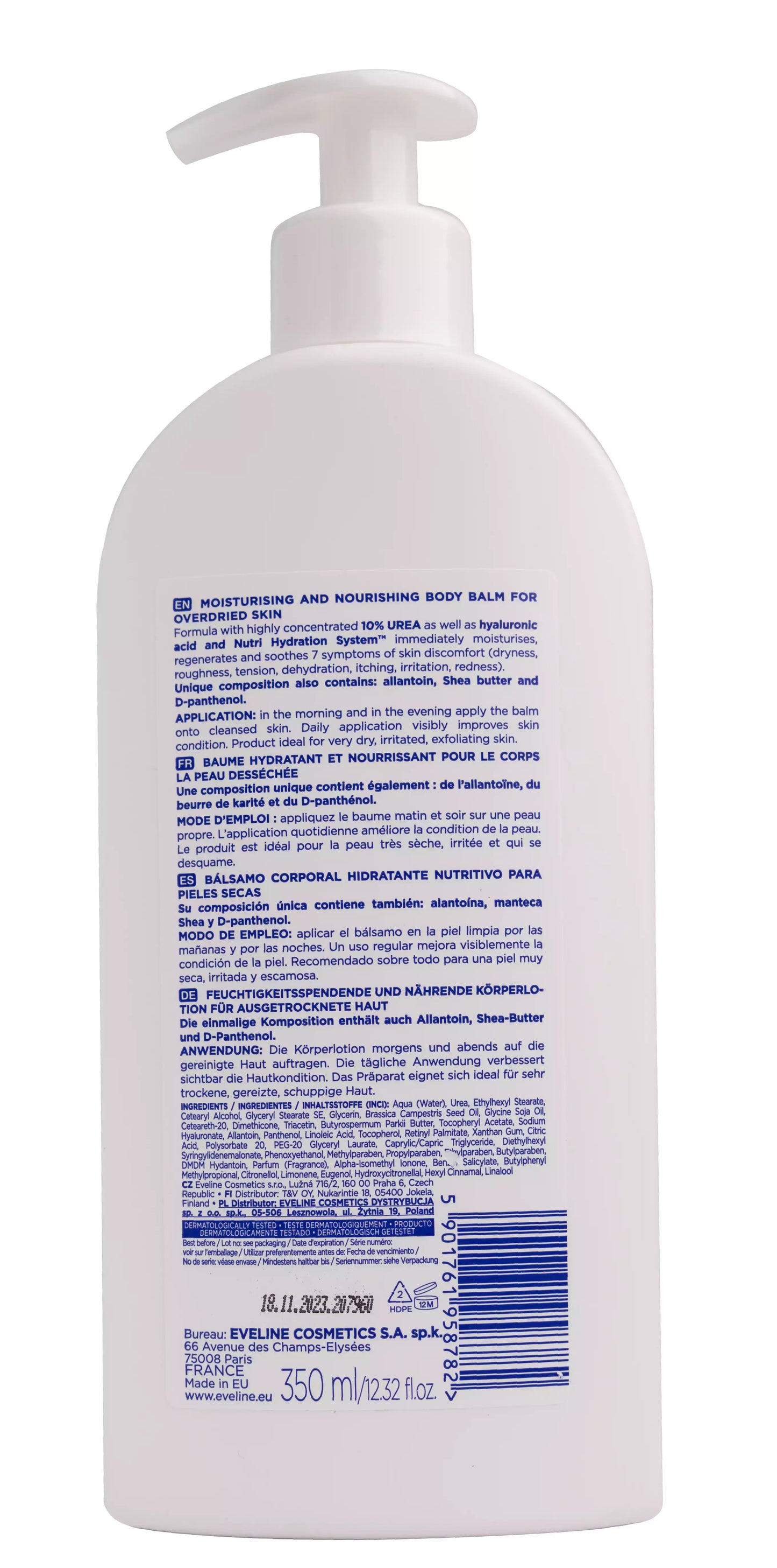 Eveline Body CareMed+ Moisturising  Nourishing Body Balm with 10% Urea 350 Ml
