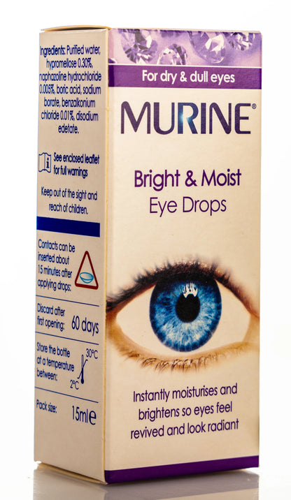 Murine Bright And Moist Eye Drops 15Ml