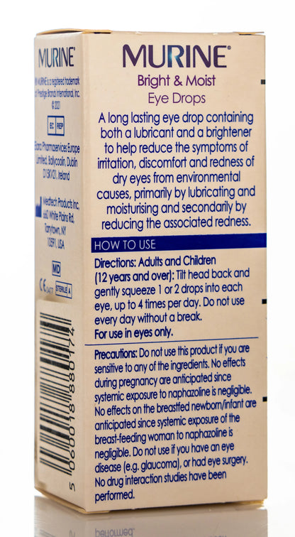 Murine Bright And Moist Eye Drops 15Ml