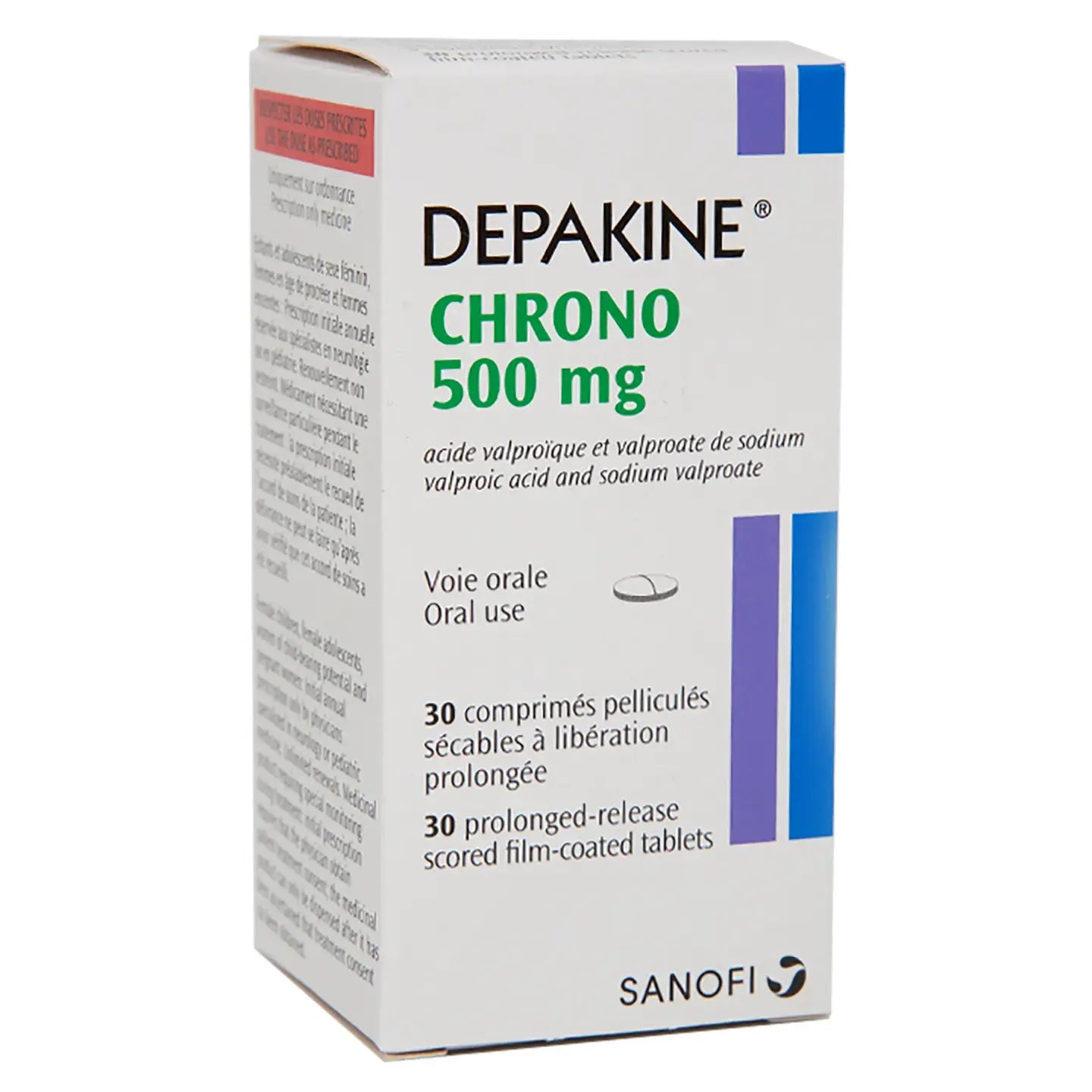 Depakine Chrono 500 Mg Sr 30 Tablets