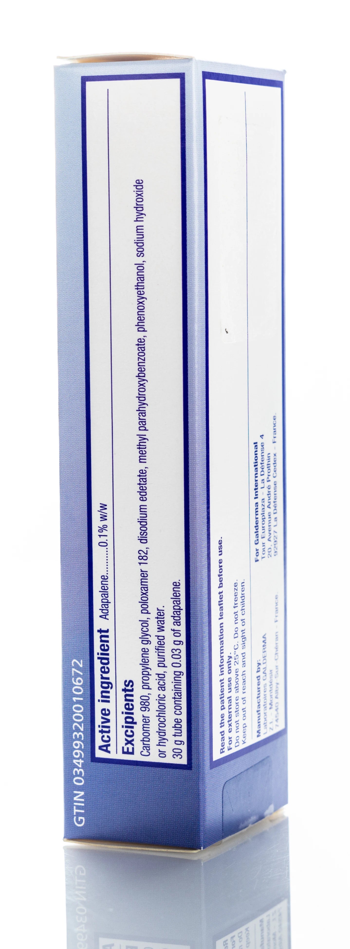 Differine 0.1 % Gel 30Gm