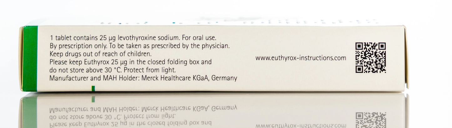 Euthyrox  25Mcg 100 Tablets