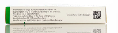 Euthyrox  25Mcg 100 Tablets
