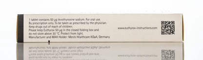 Euthyrox 50Mcg 100 Tablets
