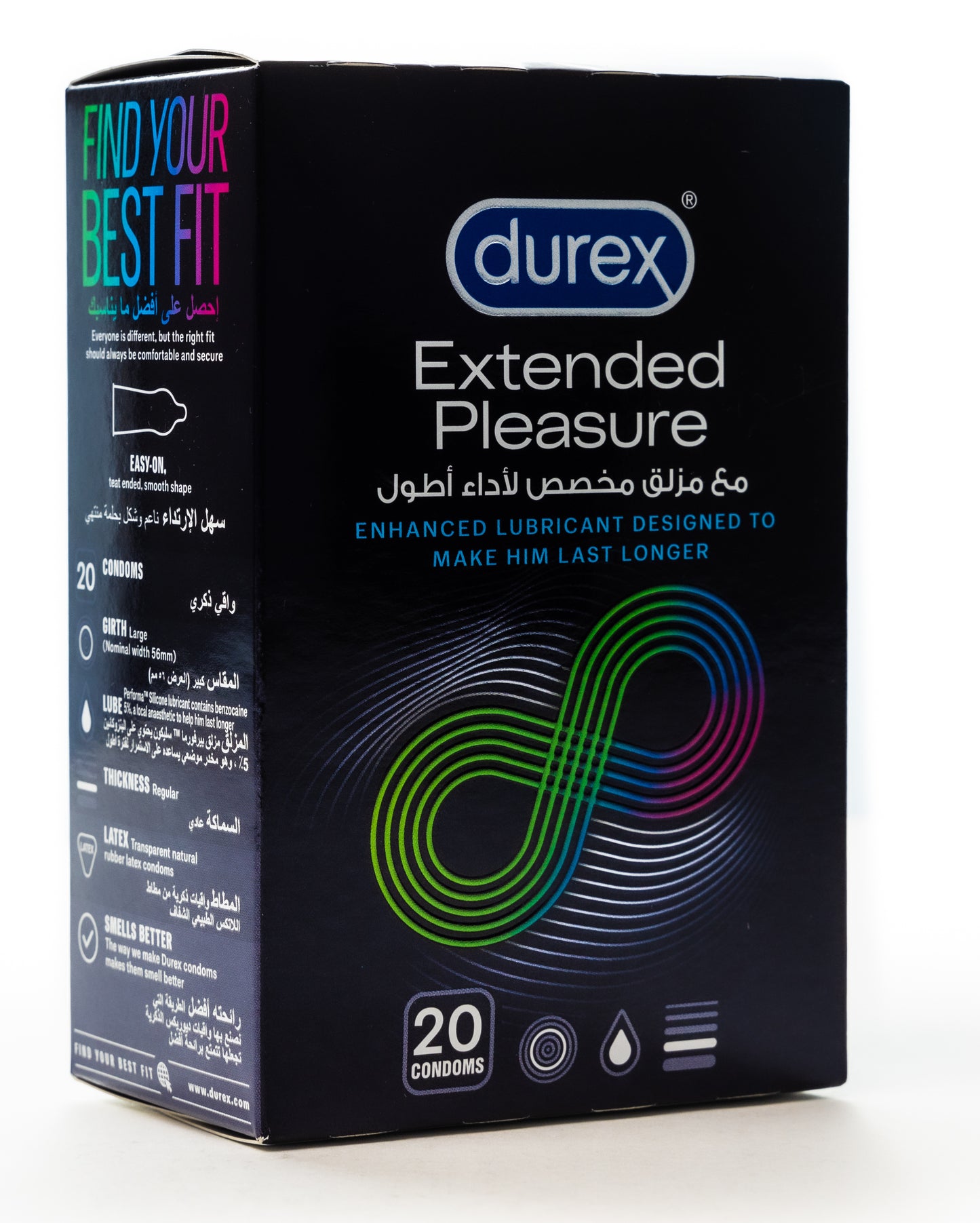 Durex Condom Extend Pleasure 20 Pieces