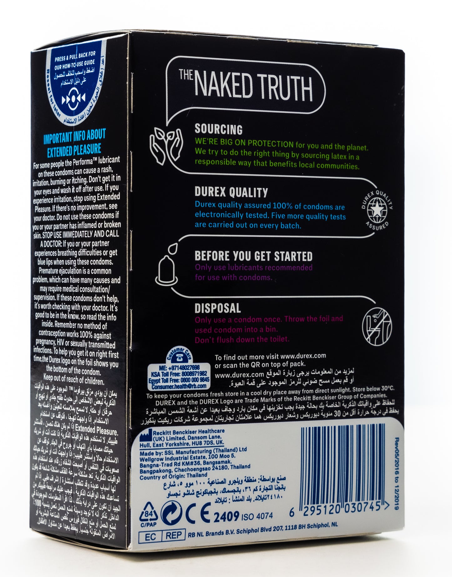 Durex Condom Extend Pleasure 20 Pieces