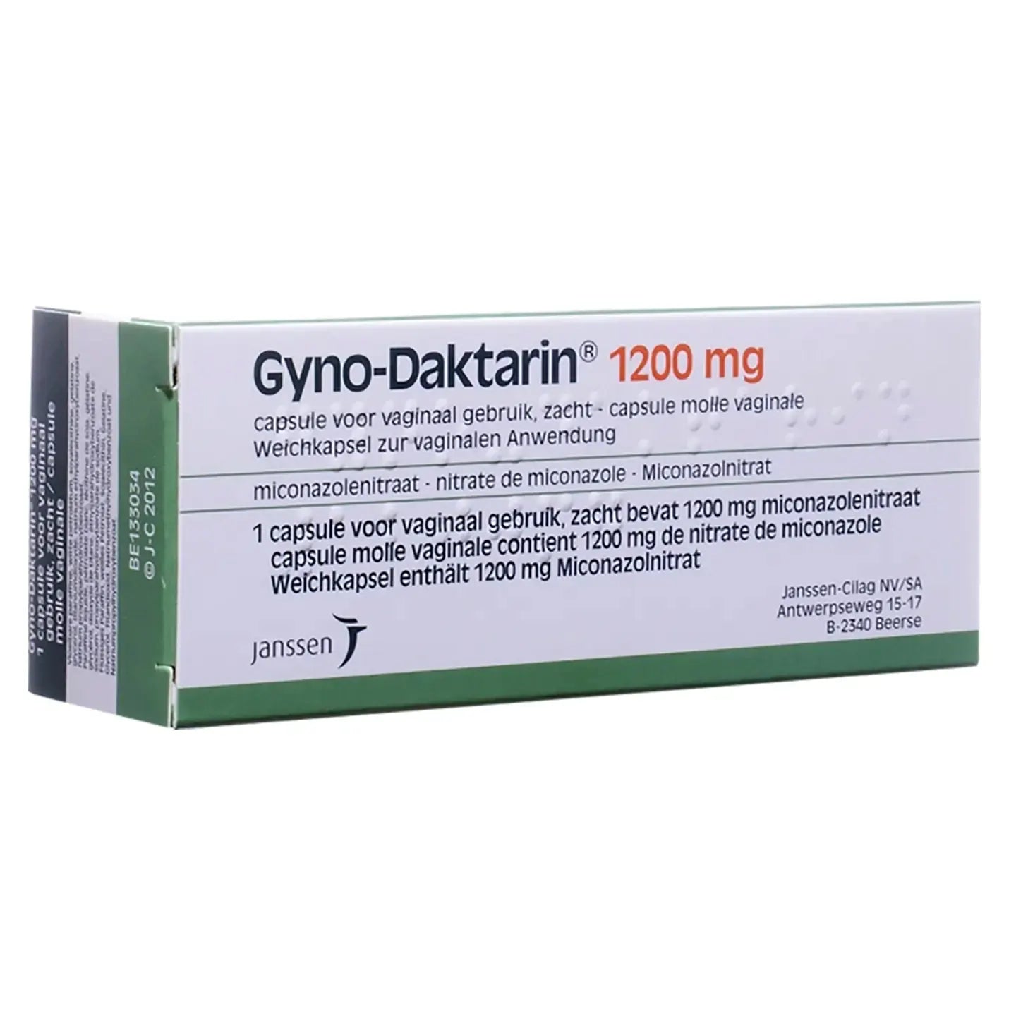 Gyno Daktarin 1200Mg 1 Ovules