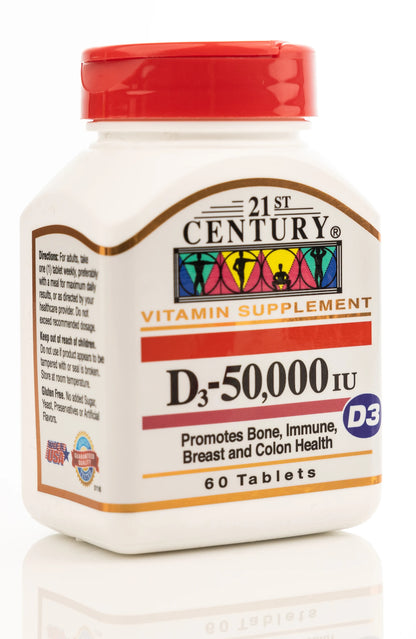 21 Century Vitamin D3 50000 IU 60 Tablet