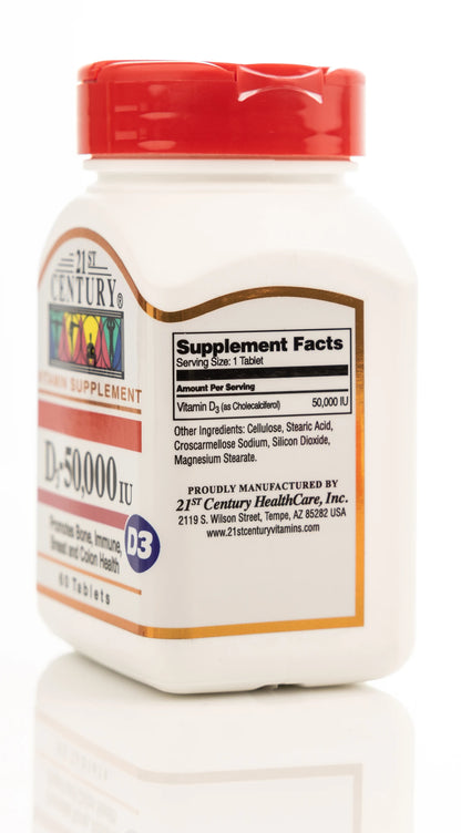 21 Century Vitamin D3 50000 IU 60 Tablet