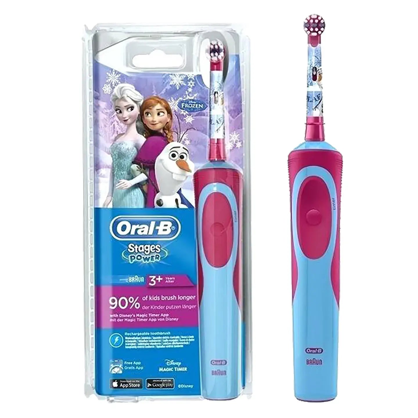 Oral-B Braun Stages Power 3+Years Rechargeable Toothbrush-Diseny Frozen [D12-513]