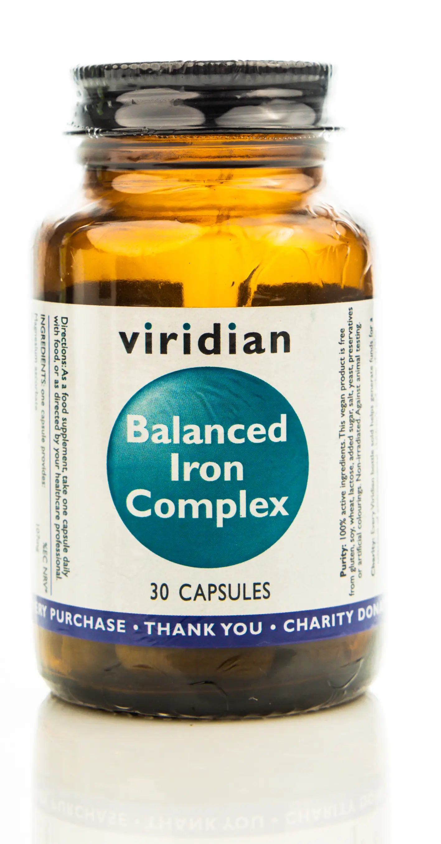 Viridian Balanced Iron Complex 30 Capsules