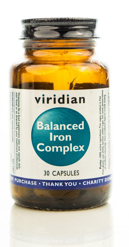 Viridian Balanced Iron Complex 30 Capsules